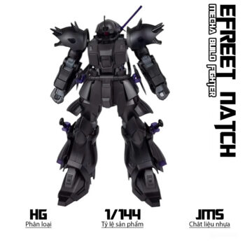 HG 1/144 ZAKU EFREET BLACK CUSTOM
