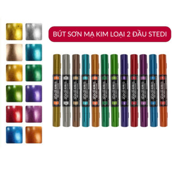 BÚT SƠN METAILIC 2 ĐẦU STEDI