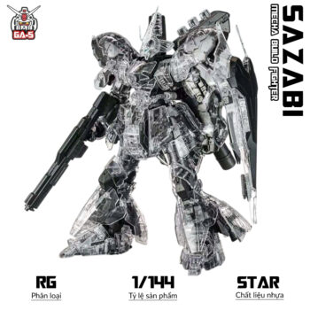 RG 1/144 MSN-04 SAZABI CLEAR VER.