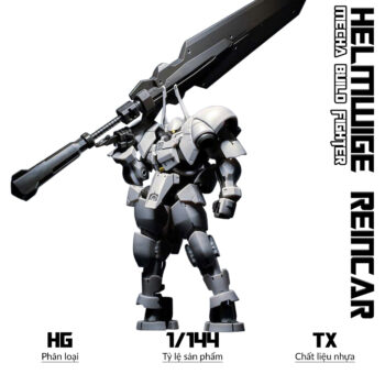 HG 1/144 HELMWIGE REINCAR CUSTOM WHITE